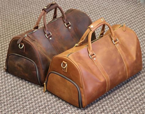 personalized leather duffle bag|monogrammed duffle bags for guys.